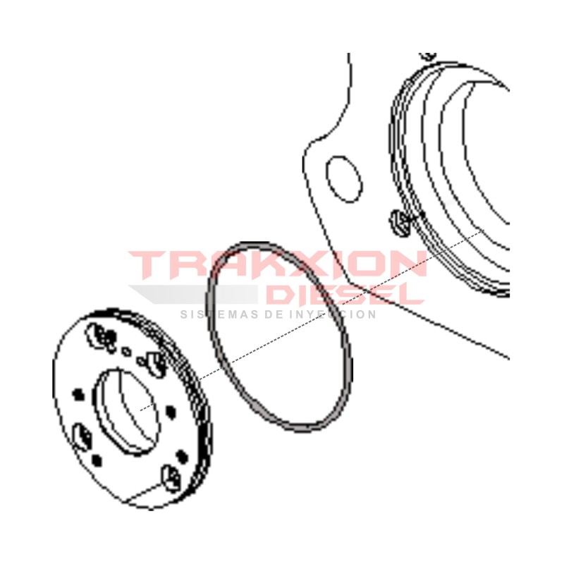 Anillo toroidal de brida Bosch 1410210054, 1309029, 81.96503-0288, 81965030288, A0269973548, 5001842983, 3092027