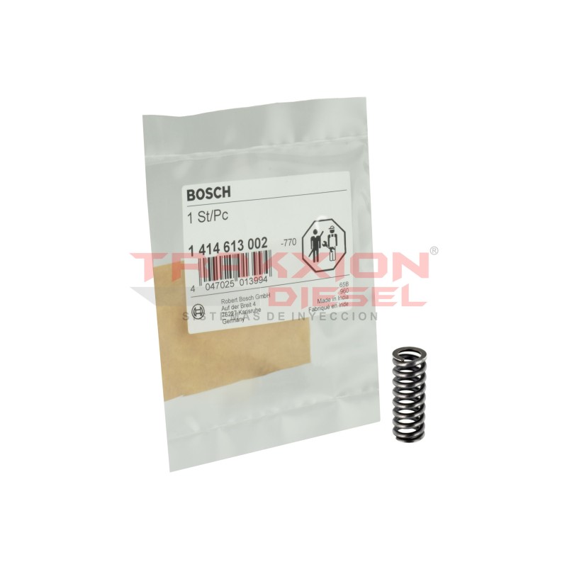 Muelle de compresión de válvula de presión Diesel Bosch 1414613002