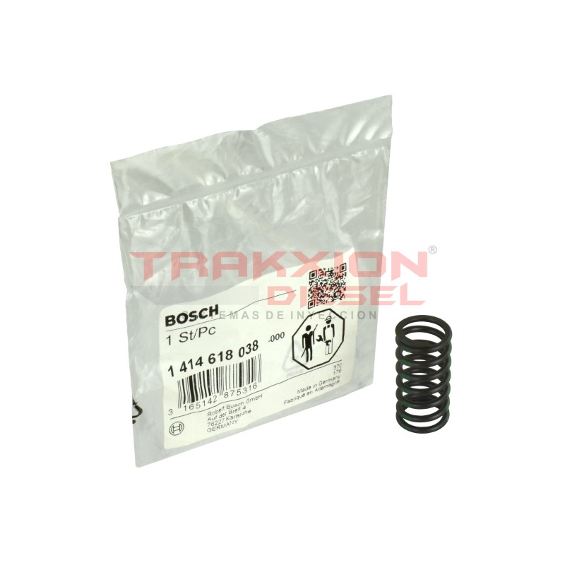 Muelle de compresión de elemento de bomba lineal Diesel Bosch 1414618038