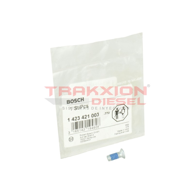 Tornillo microencapsulado Bosch 1423421003, 4890268, 773351, 9956536, 9982713, 79024321, 1306939, 81.90040-0027, 81900400027