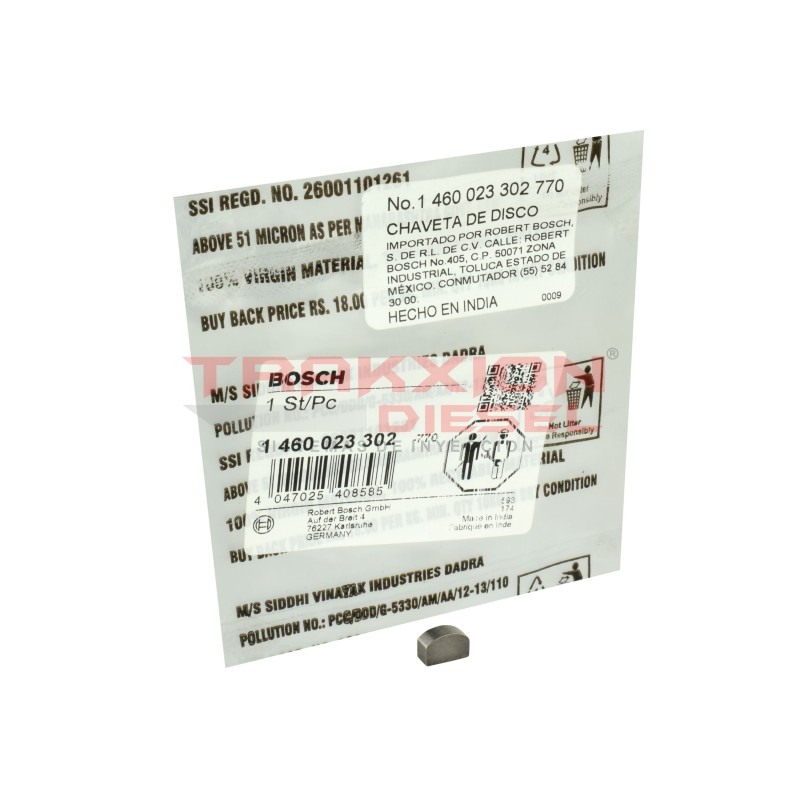 Cuña chaveta de bomba Diesel VE Bosch 1460023302, 79071384, 7074447, 9935208, 9958659, 9982770, 146201-0000, 9461610107