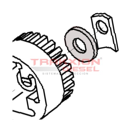 Arandela de ajuste 1.60 mm Bosch 1460100356, 1460100370, 8190196, 147989A1, 3079322R2, 81907120770, 068130611, 100130001