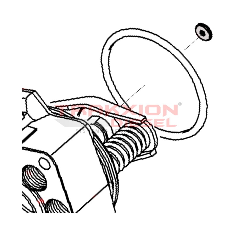 Arandela de ajuste 2.44 mm de bomba Diesel VE, VP29, Bosch 1460100684, 42491248, 3078793R2, 7902276, 9937100, 9958630