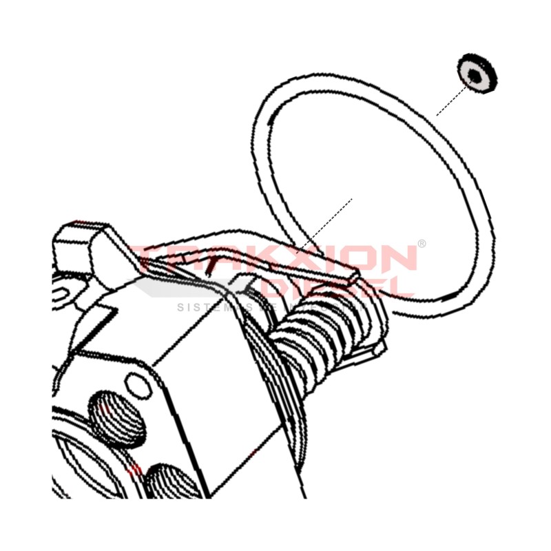 Arandela de ajuste 2.50 mm de bomba Diesel VE, VP29, Bosch 1460100687, 42491251, 9937103, 9958633, 79029279, 3079228R2