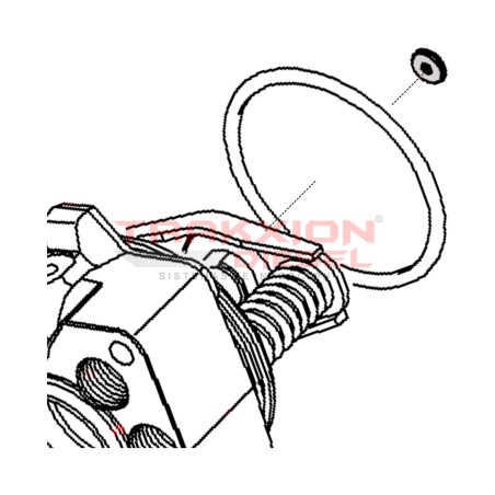 Arandela de ajuste 2.52 mm de bomba Diesel VE, VP29, Bosch 1460100688, 9937104, 9958634, 42491252, 79029280, 3078797R2