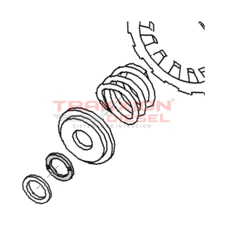 Arandela plana 1.35 mm de bomba Diesel VE Bosch 1460101325, 7075138, 3078540R1, 79071387, 5000814078, 7701011356, 7701045322