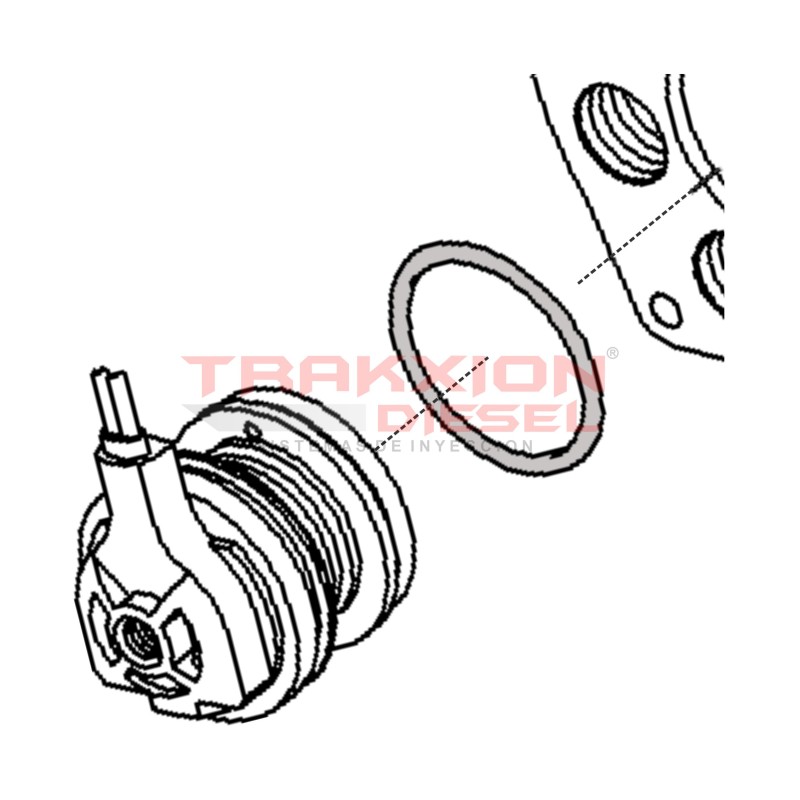 Anillo toroidal de membrana de bomba VP44 Diesel Bosch 1460225007