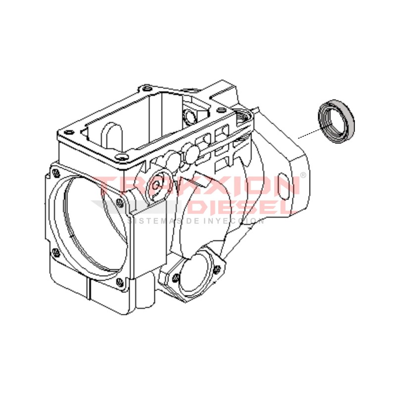 Reten 17x28 mm de bomba VE Diesel Bosch 1460283312, 3078355R2, LDFF0857, 5001833930, 7701010570, 844178, 1H0130663