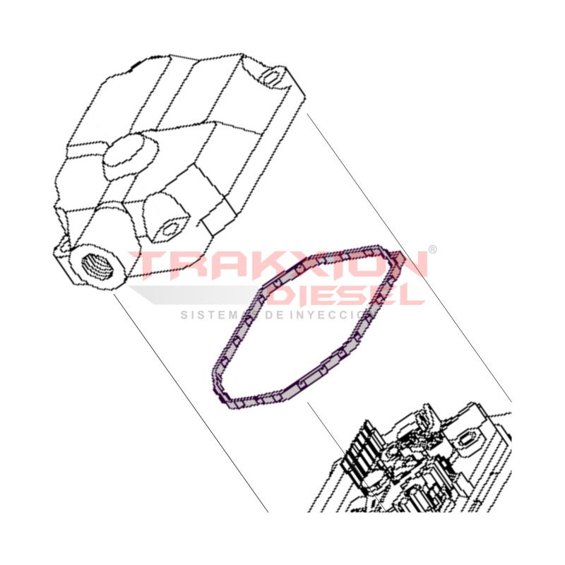 Junta de tapa de gobernador de bomba VE Diesel Bosch 1461015303, 2461015008, 93193001, 5001844243, 7701044333, 028130717A