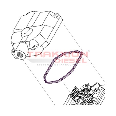 Junta de tapa de gobernador de bomba VE Diesel Bosch 1461015303, 2461015008, 93193001, 5001844243, 7701044333, 028130717A