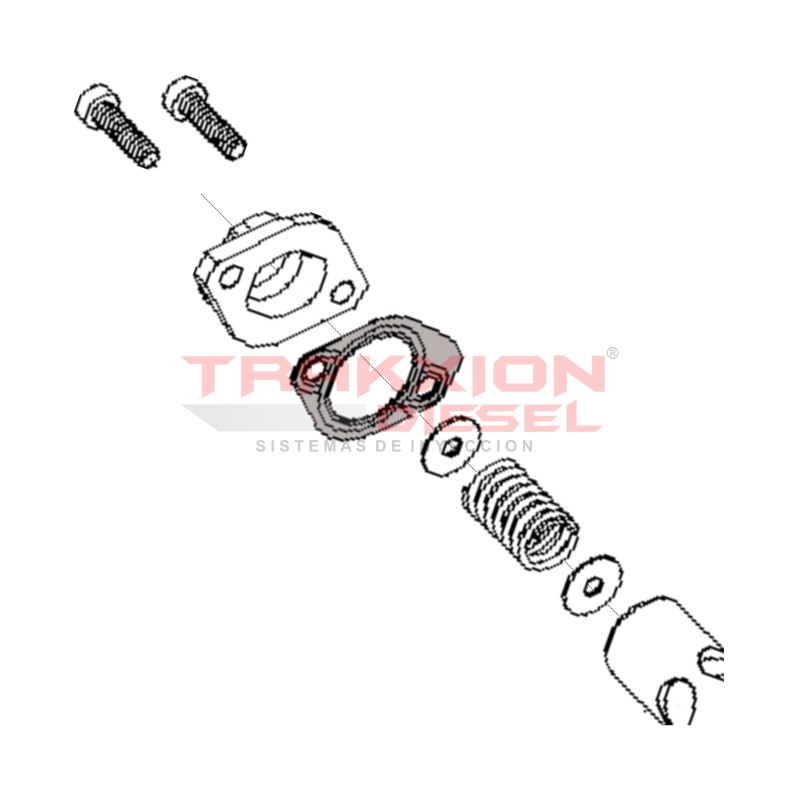 Chapa cubrejunta (junta de tapa de avance) de bomba de inyección VE Diesel Bosch 1461074338, LDFF1566