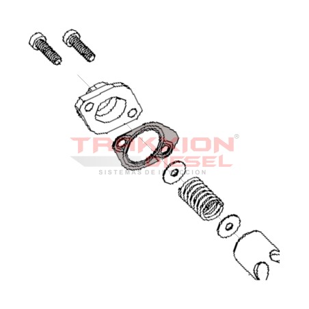 Chapa cubrejunta (junta de tapa de avance) de bomba de inyección VE Diesel Bosch 1461074338, LDFF1566