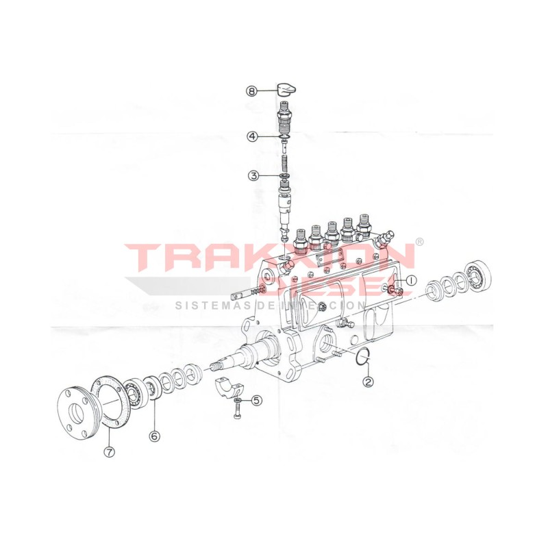 Juego de juntas de bomba lineal Diesel Bosch Zexel 9411610992, H131499242, LDFF0117, 131499-2420