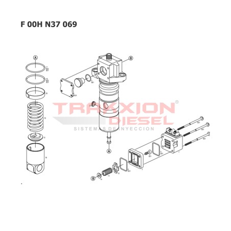 Juego de juntas kit de ligas F00HN37069, A0120740001 de bomba Diesel PLD para OM457 Mercedes Benz