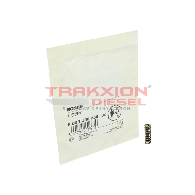 Muelle de compresión resorte F00RJ00236 de inyector CRIN Diesel Bosch para 5.9 ISB Cummins, Worker VW