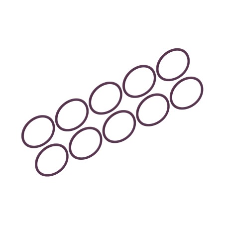 Paquete 10 pz, Liga tórica violeta 7200-016, 7200-0054 de inyector Diesel EUI Delphi para D12 Volvo 1677319 Paquete 10 pz, Liga tórica violeta 7200-016, 7200-0054 de inyector Diesel EUI Delphi para D12 Volvo 1677319