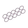 Paquete 10 pz, Liga tórica violeta 7200-016, 7200-0054 de inyector Diesel EUI Delphi para D12 Volvo 1677319