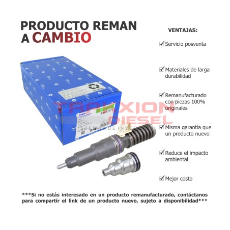 Inyector Diesel Reman Delphi para 6135 John Deere SE501959