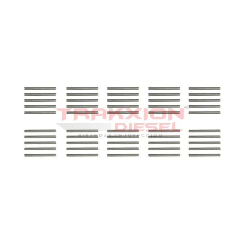 Paquete de 50 pernos pasador largo de inyector HEUI Diesel, Dipaco DPS0009 para 7.3 PowerStroke Ford, DT466 I530 Navistar