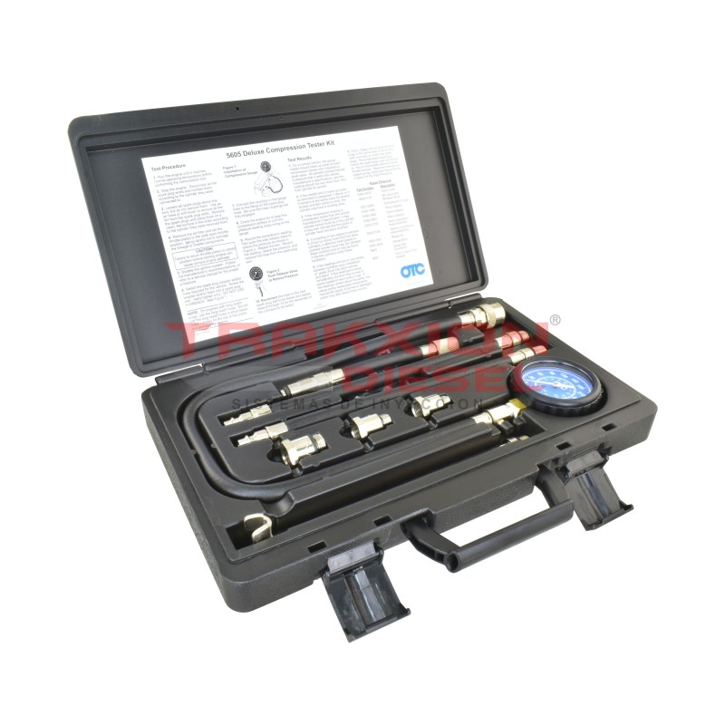 Kit de probador de compresión OTC 5605 con estuche de transporte