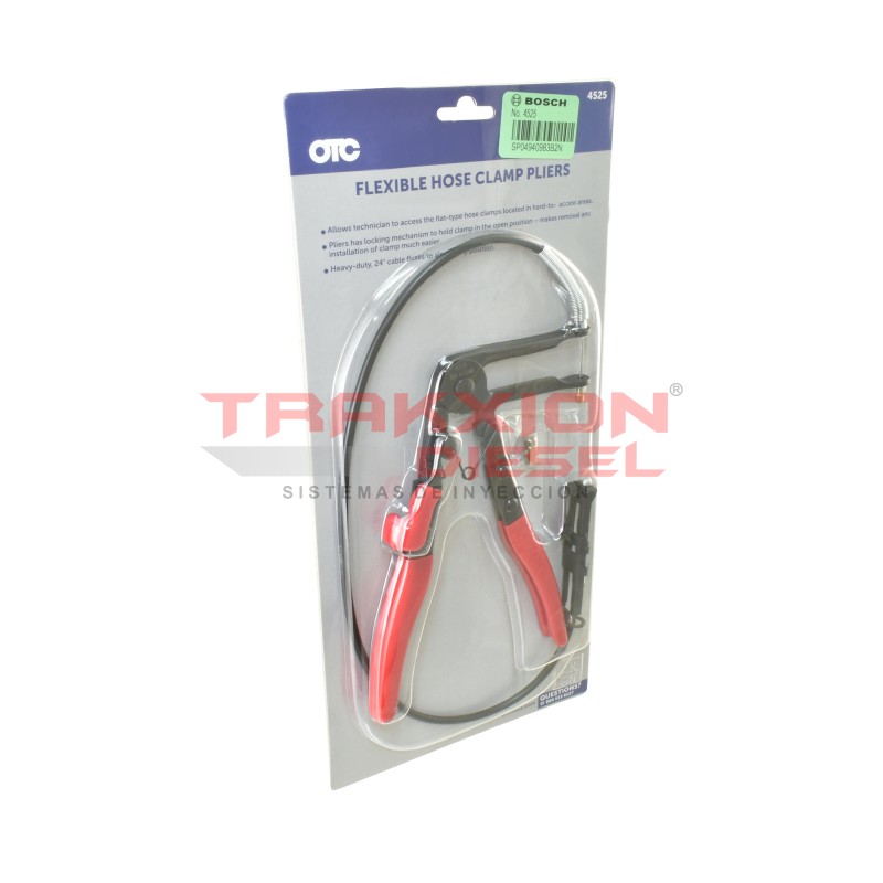 Pinzas de abrazadera de manguera flexible tipo cable OTC 4525