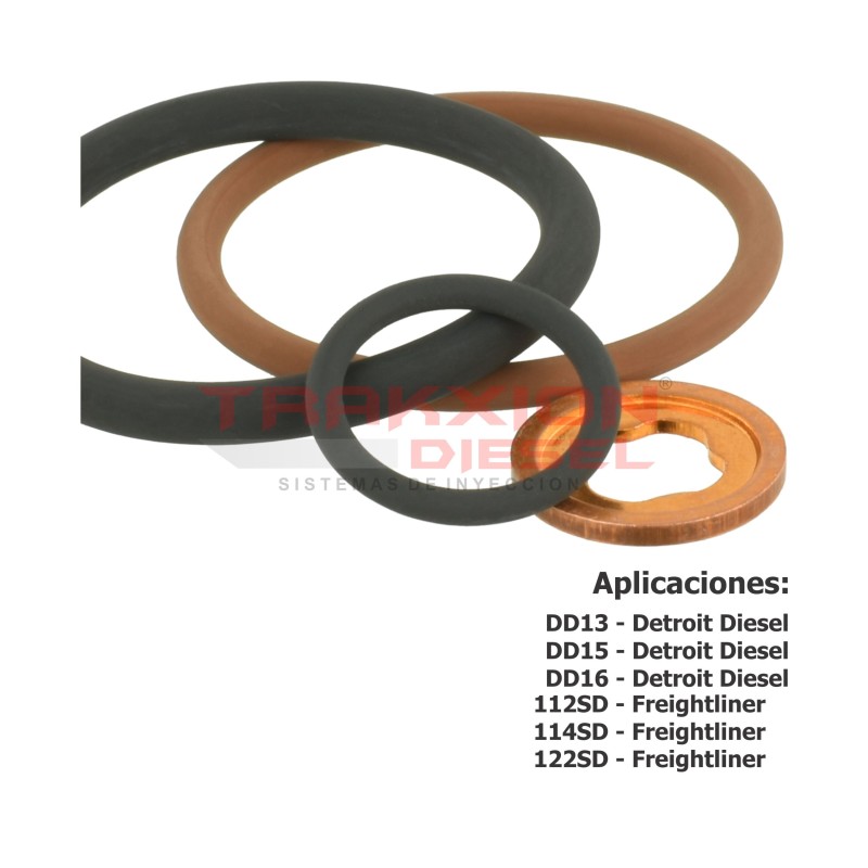 6 Kits de ligas de instalación de inyector Diesel para DD13 DD15 DD16 Detroit, Cascadia Freightliner, Actros Mercedes Benz