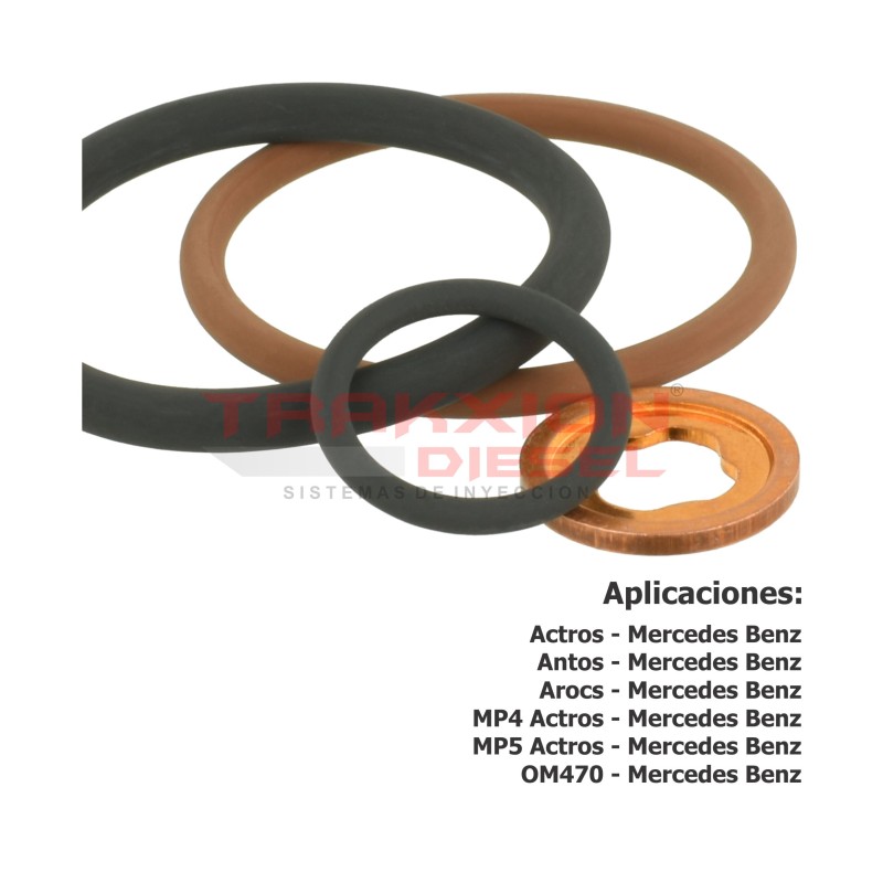 6 Kits de ligas de instalación de inyector Diesel para DD13 DD15 DD16 Detroit, Cascadia Freightliner, Actros Mercedes Benz