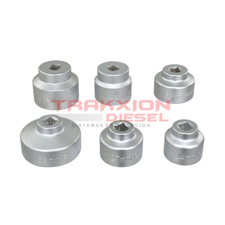 Juego de 6 dados OTC 6786 para remover cartuchos de filtro de aceite