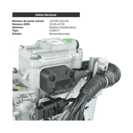 HYUNDAI H100 33102 42730 ZEXEL 404700-9163 BOMBA DE INYECCION COVEC-F