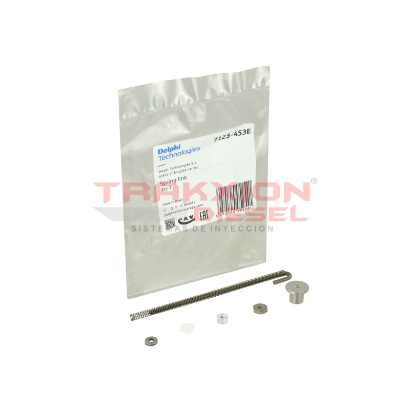 Conjunto resorte y varilla 7123-453, 7123-453B, 7123-453E de Bomba Diesel DPA CAV Delphi, 251149, 26431000, 26431076