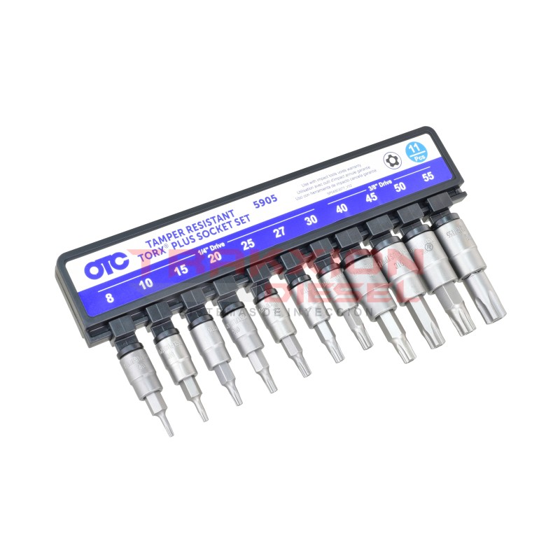 Juego De Llaves De Vaso Torx Plus A Prueba De Manipulaciones De 11 Piezas Otc (5905)