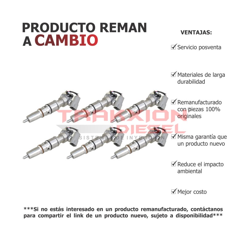 Juego de 6 Inyectores HEUI G2.9 Diesel i313 MaxxForce DT570 2004-2007 285-330HP Navistar Internacional AP66978