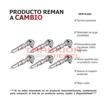 Juego de 6 Inyectores HEUI G2.9 Diesel i313 MaxxForce DT570 2004-2007 285-330HP Navistar Internacional AP66978