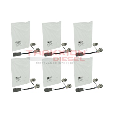 6 Bobinas solenoides de inyector Diesel G2.9 i313 MaxxForce DT466E Navistar & International AP23011
