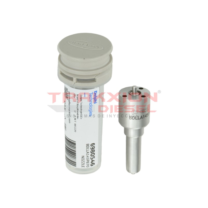 Tobera Delphi DLLA145P870 de Inyector Diesel para L200, 2.5 DiD, 2007-2017, Mitsubishi