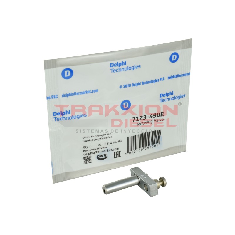Válvula dosificadora 7123-490E, 7139-634 de bomba Diesel DPA CAV Delphi, 26430332, 3074579R1, 384788R1, 5041376, C5NE9G586A