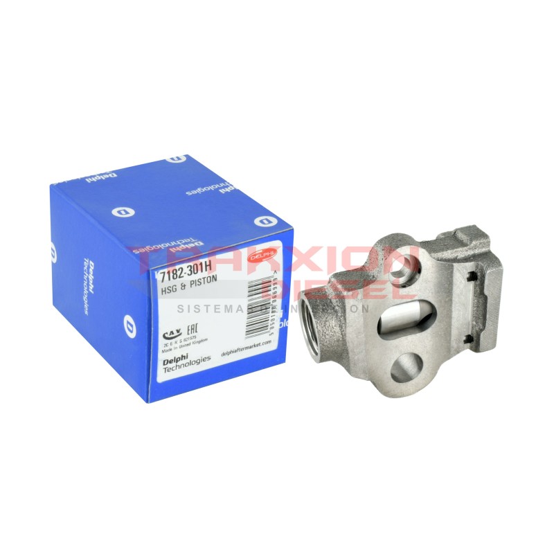 Cuerpo y Pistón de Avance 7182-301G, 7182-301H de Bomba Diesel CAV DP200 Delphi