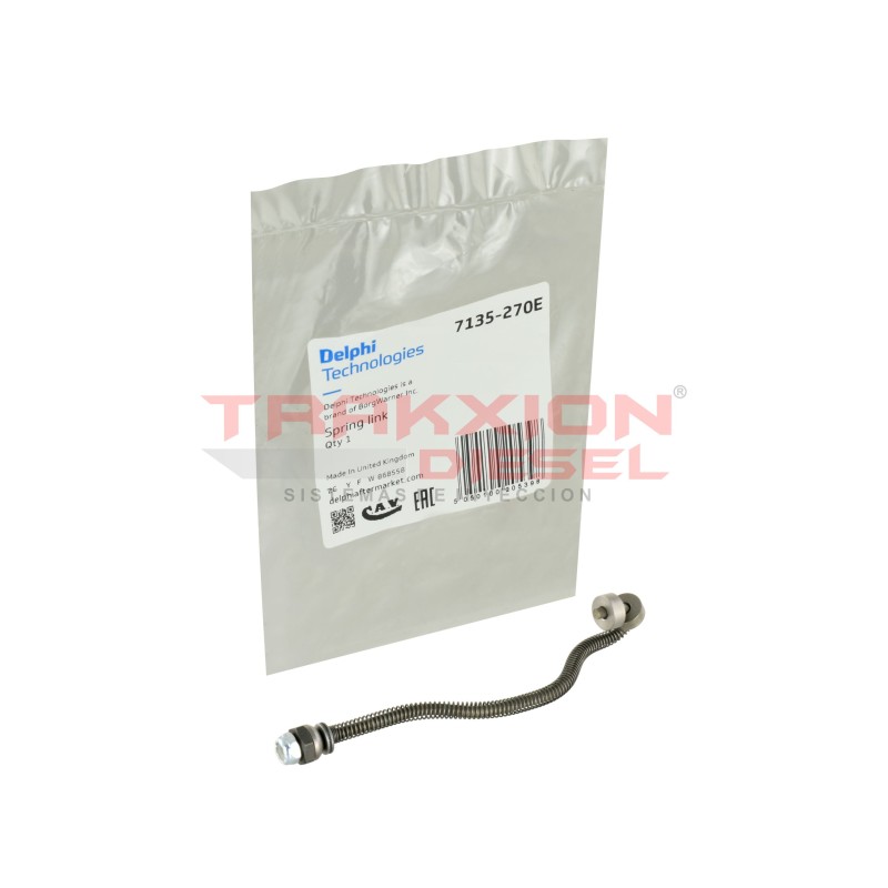 Conjunto resorte y varilla gancho link 7135-270E de Bomba DP200, DP210, DP310, Diesel CAV Delphi