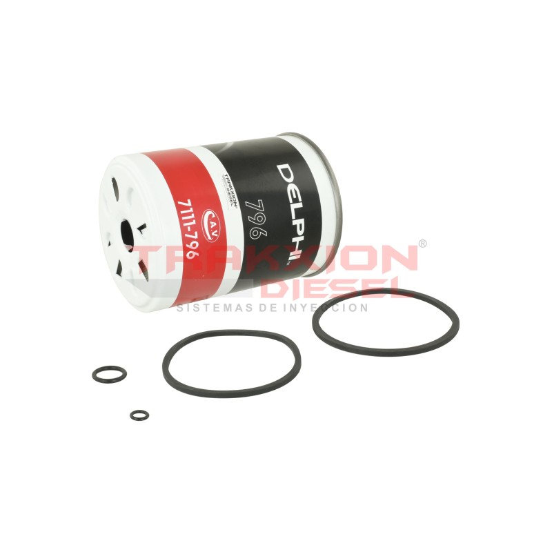 Filtro Diesel 7111-796A, HDF796 CAV Delphi para Massey Ferguson, Perkins, 1811061M91, 1896287M91, 26560602, 26566602, OD18873