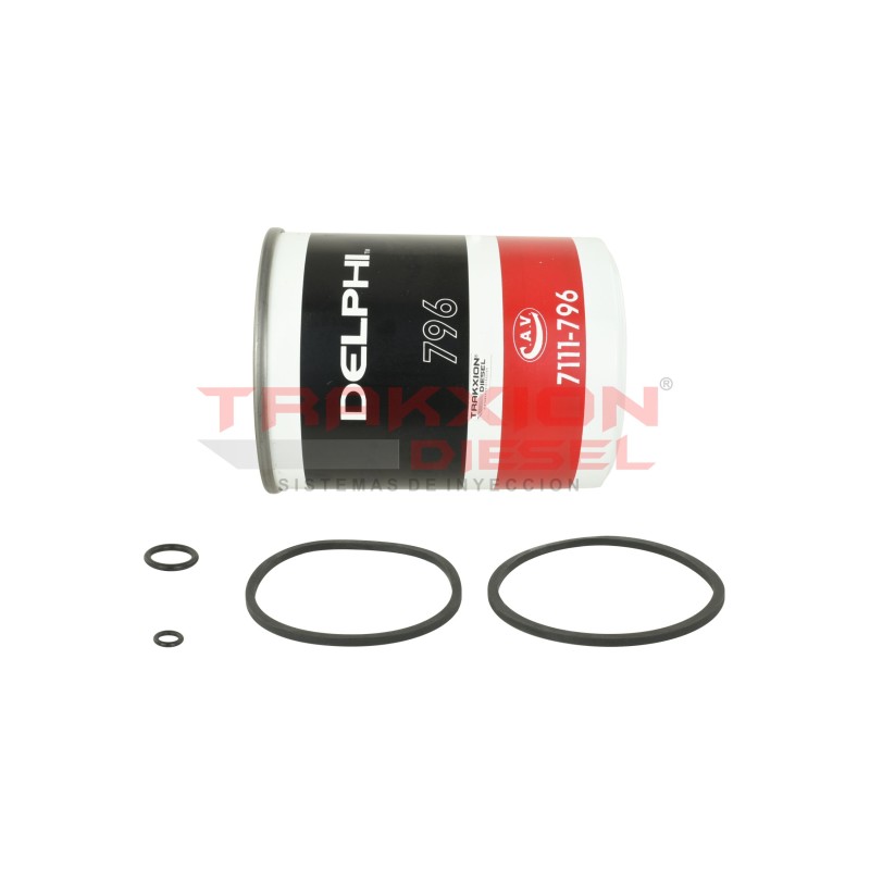 Filtro Diesel 7111-796A, HDF796 CAV Delphi para Massey Ferguson, Perkins, 1811061M91, 1896287M91, 26560602, 26566602, OD18873