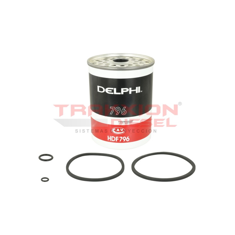Filtro Diesel 7111-796A, HDF796 CAV Delphi para Massey Ferguson, Perkins, 1811061M91, 1896287M91, 26560602, 26566602, OD18873