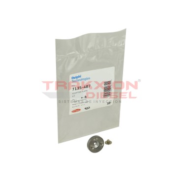 Kit 7135-487 disco intermedio y tope de presión de inyector Diesel Delphi para D12 Volvo 9700, 20440388