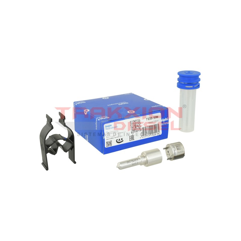 Kit 7135-596 de válvula 28304924, 28390393 y tobera L395PRH de inyector Diesel 28229876 para 4.4L JCB Scout T4 Kit 7135-596 de válvula 28304924, 28390393 y tobera L395PRH de inyector Diesel 28229876 para 4.4L JCB Scout T4