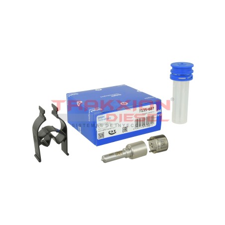 Kit 7135-687 de válvula 28309994, 28363112 y tobera L434PRH de inyector Diesel Delphi para JCB T4, 28270450, 32006828, 320-06828