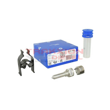 Kit 7135-662 de válvula 28239294 y tobera L252PBD L252PRD de inyector Diesel Delphi EJBR05001D para JCB 444, 32006623, 320-06623