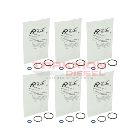 6 Juegos de juntas de inyector Diesel G2.9 i313 MaxxForce DT466E Navistar & International AP0026