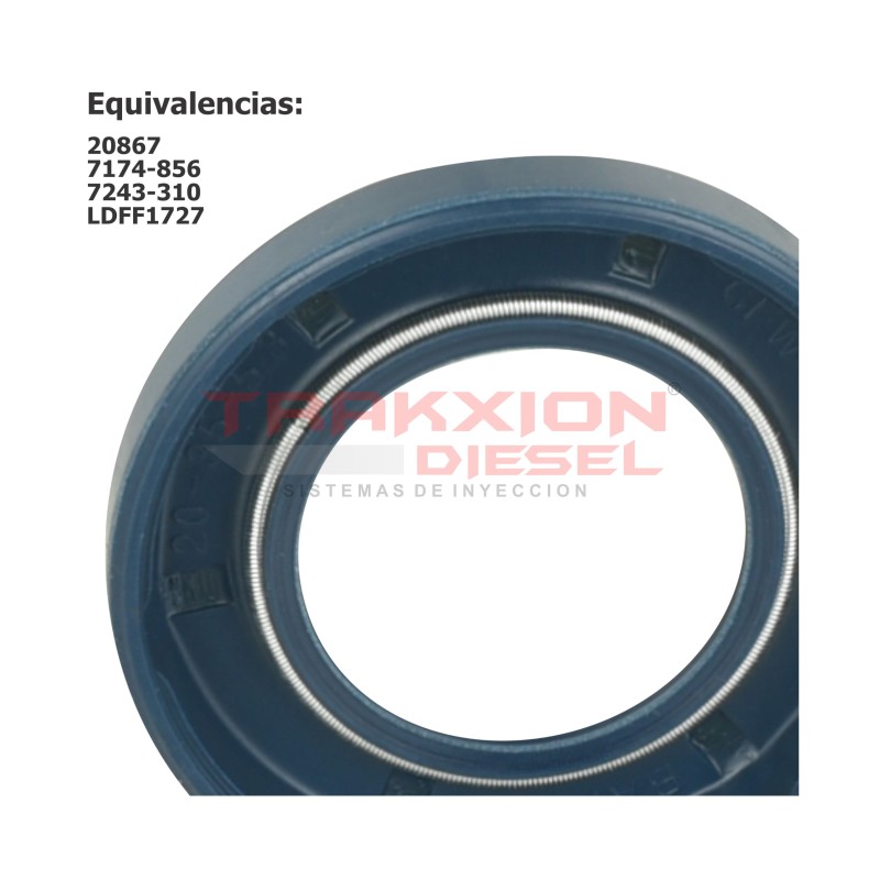 Retén 7174-856, 7243-310 de bomba Diesel DPS, DP200, DP210, DP310, CAV Delphi