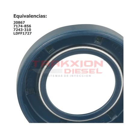 Retén 7174-856, 7243-310 de bomba Diesel DPS, DP200, DP210, DP310, CAV Delphi