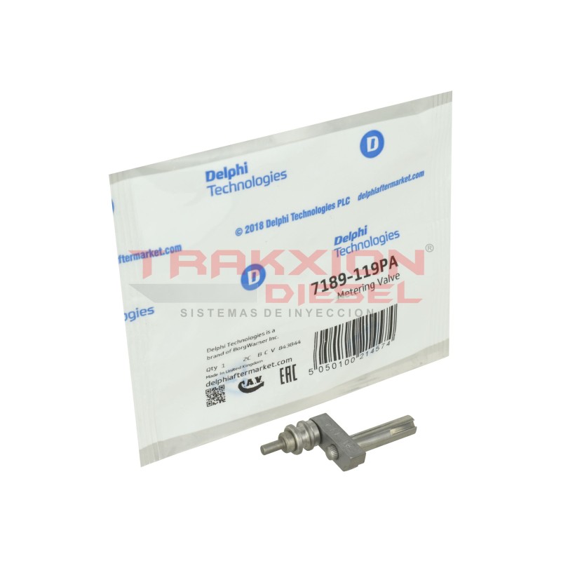 Válvula dosificadora 7189-119PA (P1, P2, P3) de bomba Diesel DP210 CAV Delphi