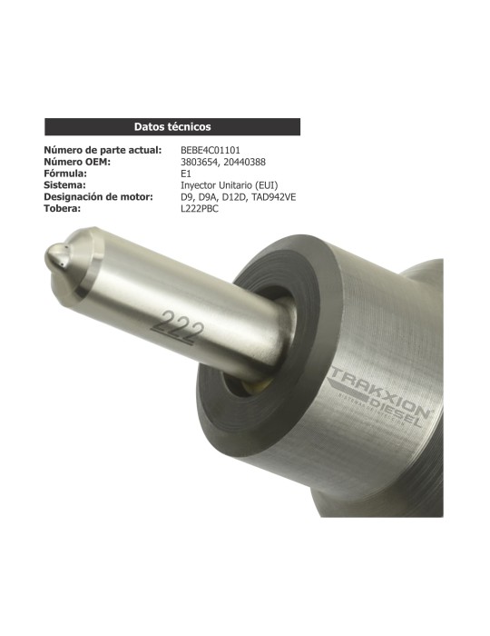 Inyector EUI E1 Para Volvo Bus 9700 Motor D12 20440388 BEBE4C01001